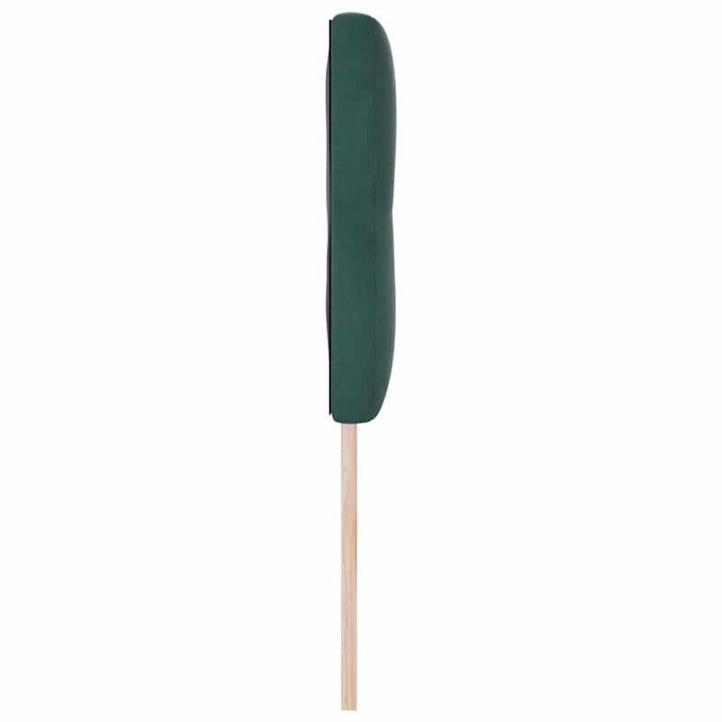 vidaXL Fejtámla Falra szerelhető fejtámlával Sötétzöld 144 cm Bársony