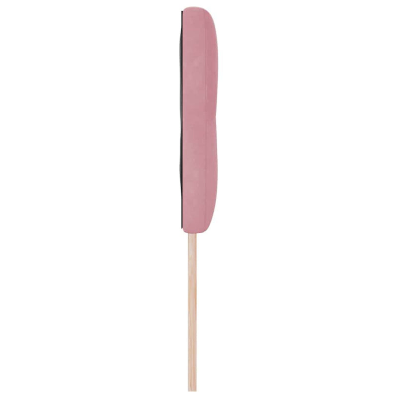 vidaXL Fejtámla Falra szerelhető fejtámlával Rózsaszín 144 cm Bársony