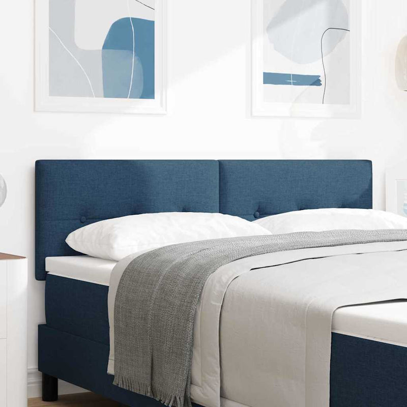 vidaXL Fejtámla fejtámlával Kék 160 cm szövet