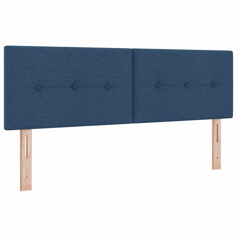 vidaXL Fejtámla fejtámlával Kék 160 cm szövet