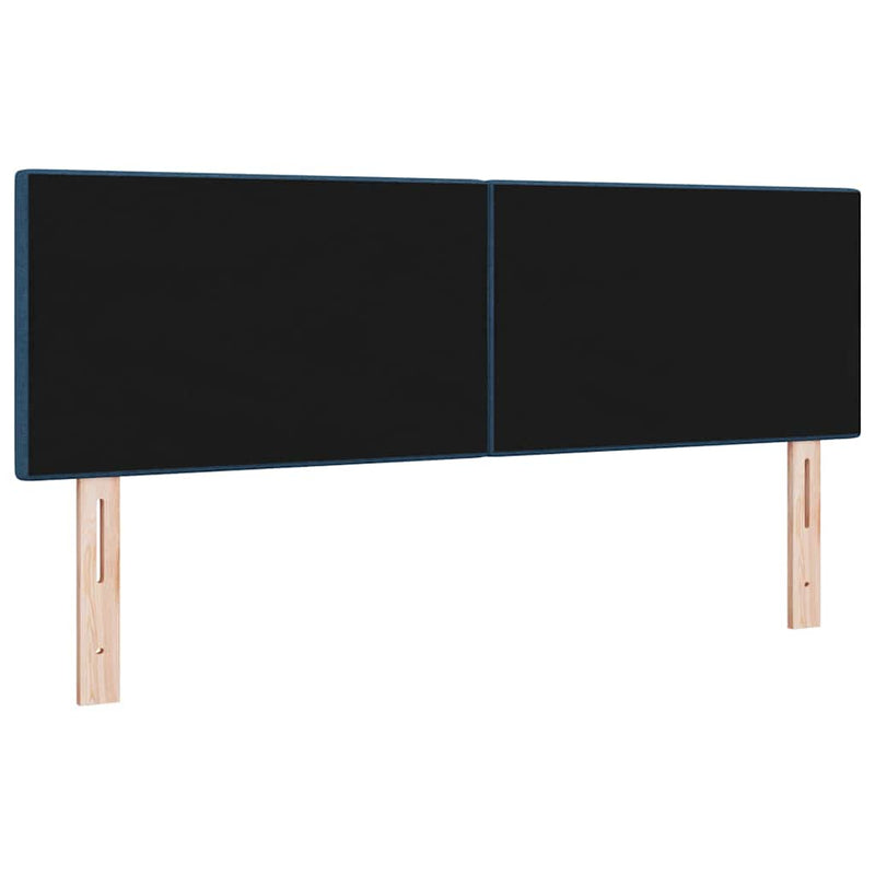 vidaXL Fejtámla fejtámlával Kék 160 cm szövet
