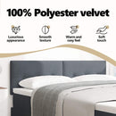 vidaXL Fejtámla Sötétszürke 160 cm Bársony