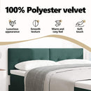 vidaXL Fejtámla Sötétzöld 160 cm Bársony
