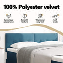 vidaXL Fejtámla Sötét kék 160 cm Bársony