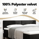 vidaXL Fejtámla Fekete 180 cm Bársony