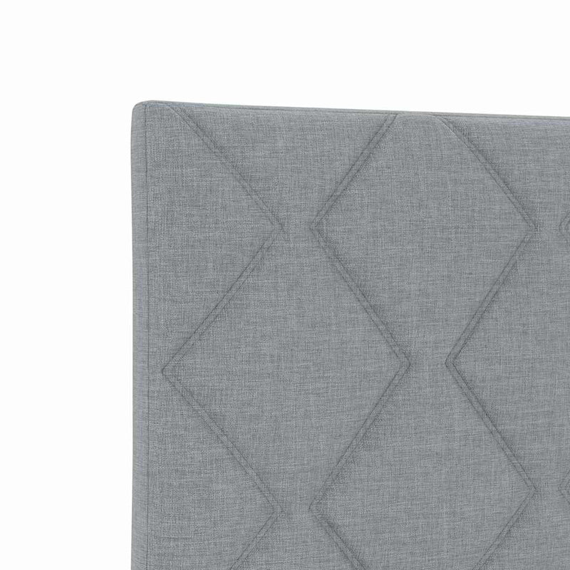 vidaXL Textil Fejtámla Geometrikus Világosszürke 80 cm szövet