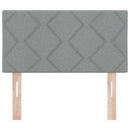 vidaXL Textil Fejtámla fejtámlával Világosszürke 80 cm szövet