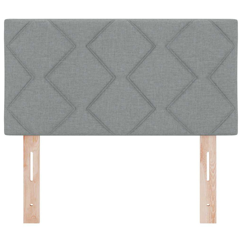 vidaXL Textil Fejtámla Geometrikus Világosszürke 80 cm szövet