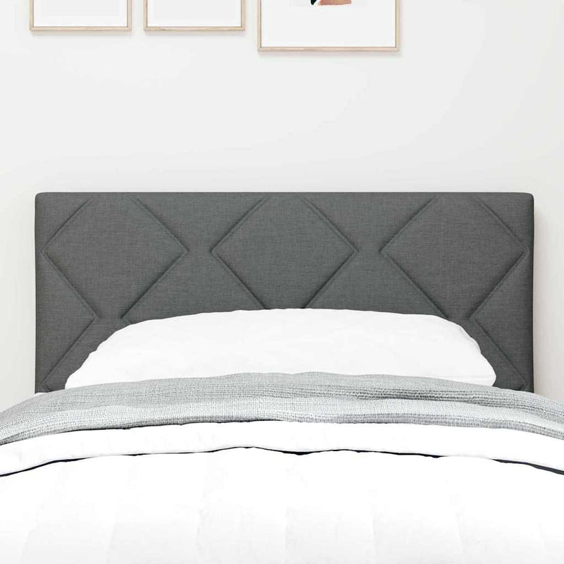 vidaXL Textil Fejtámla Geometrikus Sötétszürke 80 cm szövet