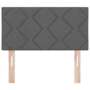 vidaXL Textil Fejtámla fejtámlával Sötétszürke 80 cm szövet