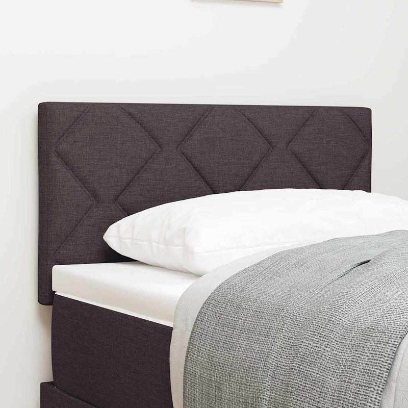 vidaXL Textil Fejtámla Egyéb fejtámlával sötétbarna 80 cm szövet