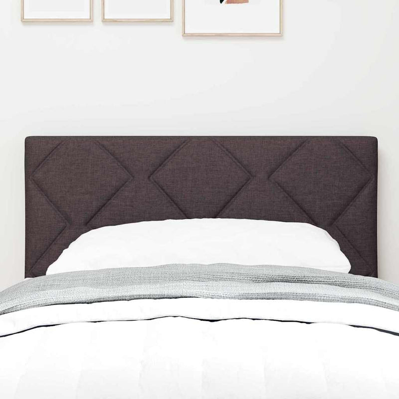 vidaXL Textil Fejtámla Egyéb fejtámlával sötétbarna 80 cm szövet