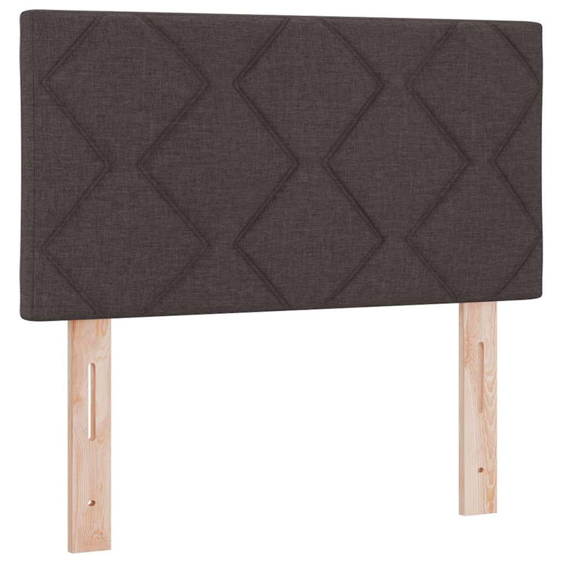 vidaXL Textil Fejtámla Egyéb fejtámlával sötétbarna 80 cm szövet