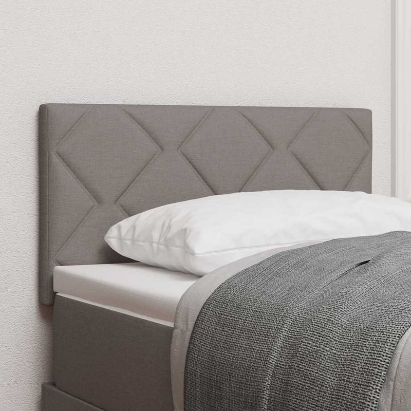 vidaXL Textil Fejtámla Geometrikus fejtámlával Tópszínű 80 cm szövet