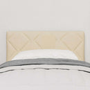 vidaXL Textil Fejtámla fejtámlával Krém 80 cm szövet