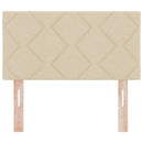 vidaXL Textil Fejtámla fejtámlával Krém 80 cm szövet