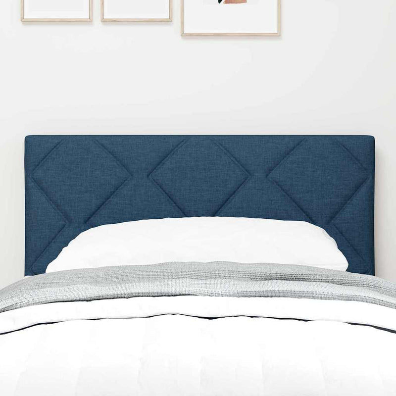 vidaXL Textil Fejtámla Geometrikus fejtámlával Kék 80 cm szövet