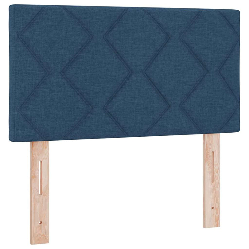 vidaXL Textil Fejtámla Geometrikus fejtámlával Kék 80 cm szövet