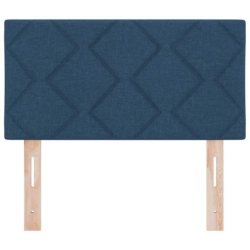 vidaXL Textil Fejtámla Geometrikus fejtámlával Kék 80 cm szövet