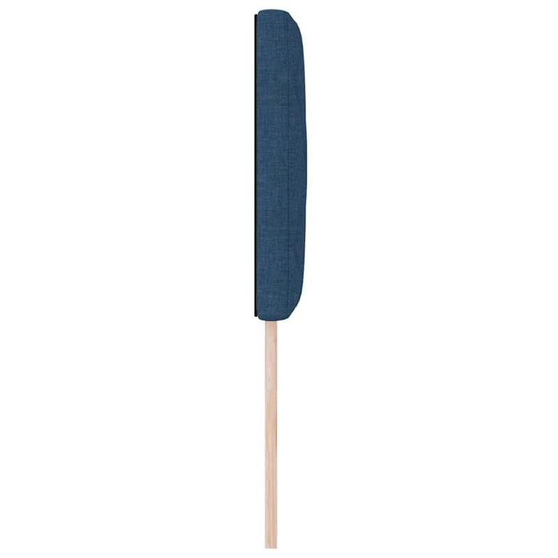 vidaXL Textil Fejtámla Geometrikus fejtámlával Kék 80 cm szövet