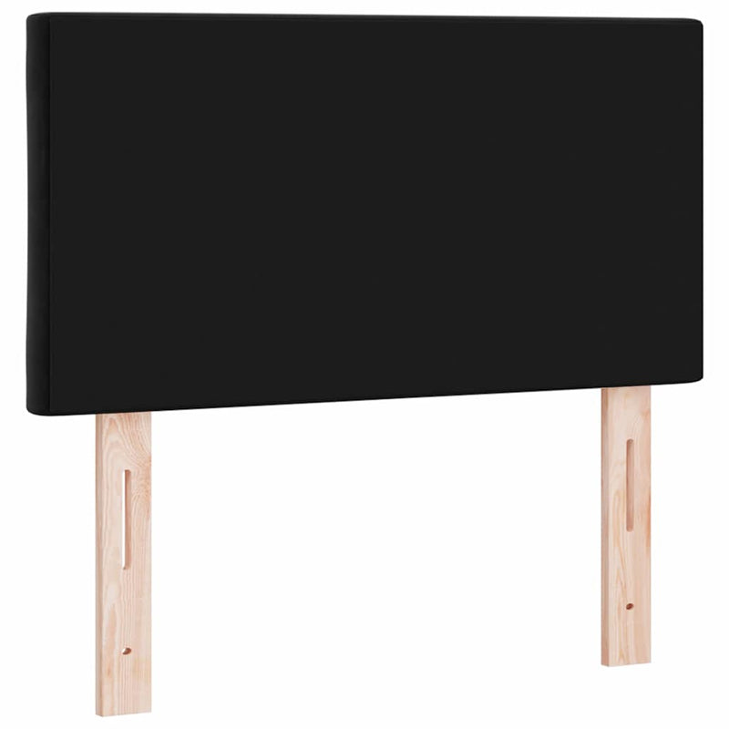 vidaXL Fejtámla Falra szerelhető Geometrikus Fekete 80 cm Bársony