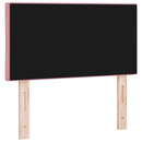 vidaXL Fejtámla Rózsaszín 80 cm Bársony