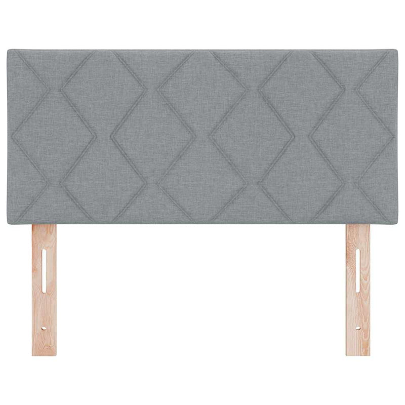 vidaXL Textil Fejtámla Geometrikus Világosszürke 90 cm szövet