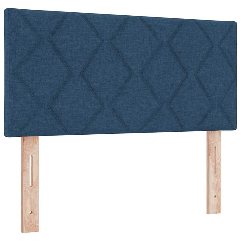 vidaXL Textil Fejtámla Geometrikus fejtámlával Kék 90 cm szövet
