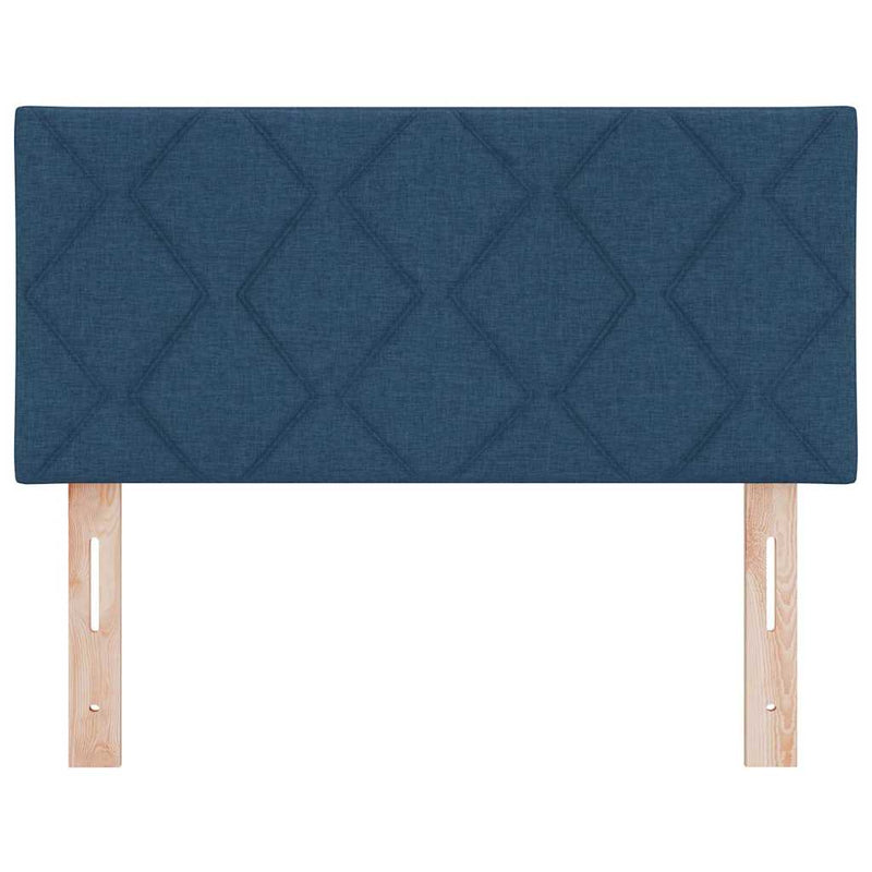 vidaXL Textil Fejtámla Geometrikus fejtámlával Kék 90 cm szövet