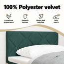 vidaXL Fejtámla Sötétzöld 90 cm Bársony
