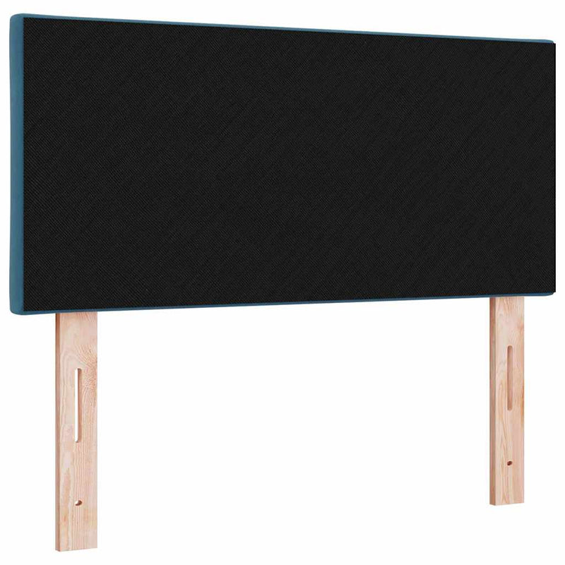 vidaXL Fejtámla Falra szerelhető Geometrikus Sötétkék 90 cm Bársony
