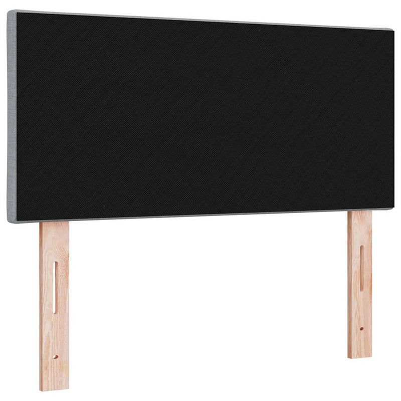 vidaXL Textil Fejtámla Geometrikus Világosszürke 100 cm szövet