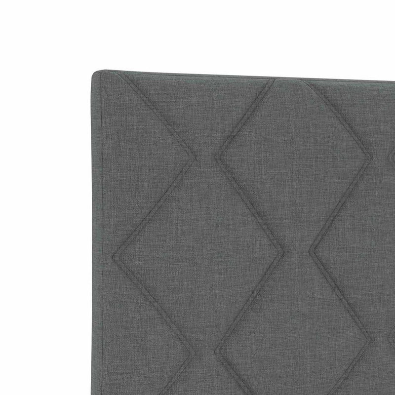 vidaXL Textil Fejtámla Geometrikus Sötétszürke 100 cm szövet