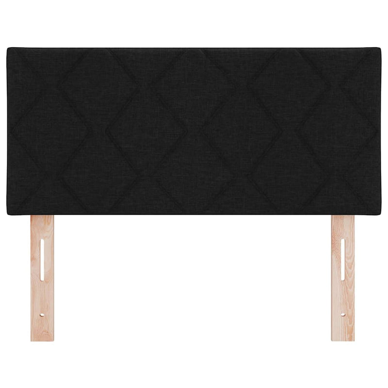 vidaXL Textil Fejtámla Geometrikus fejtámlával Fekete 100 cm szövet