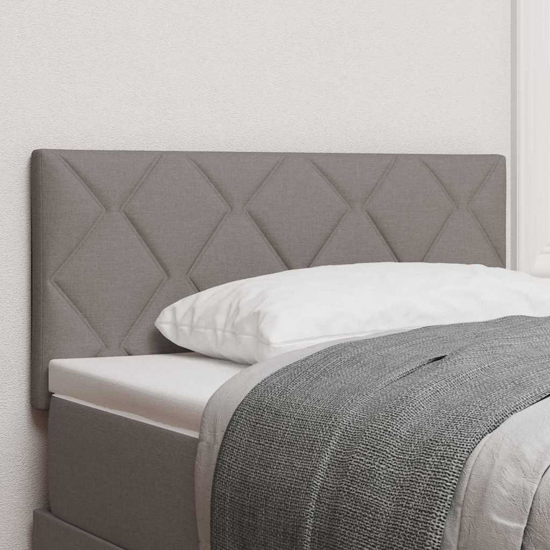 vidaXL Textil Fejtámla Geometrikus fejtámlával Tópszínű 100 cm szövet