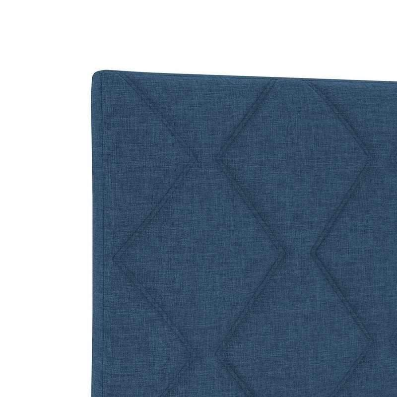 vidaXL Textil Fejtámla Geometrikus fejtámlával Kék 100 cm szövet