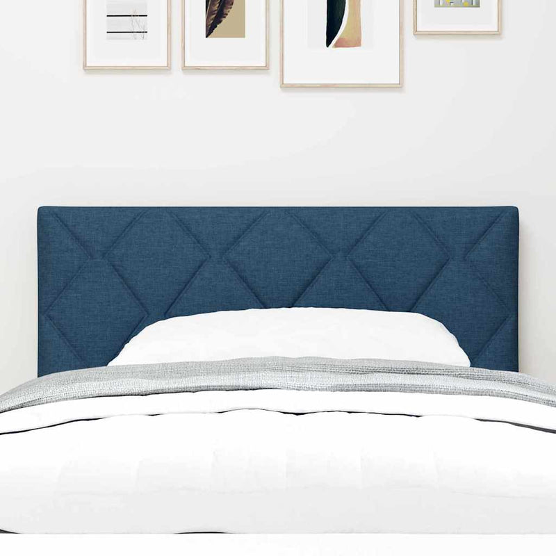 vidaXL Textil Fejtámla Geometrikus fejtámlával Kék 100 cm szövet