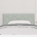 vidaXL Fejtámla fejtámlával Világosszürke 100 cm Bársony