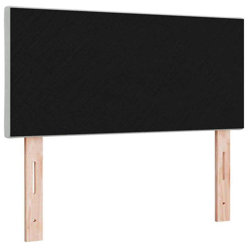 vidaXL Fejtámla Falra szerelhető Világosszürke 100 cm Bársony