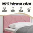vidaXL Fejtámla Rózsaszín 100 cm Bársony
