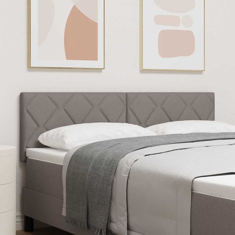 vidaXL Textil Fejtámla Geometrikus fejtámlával Tópszínű 144 cm szövet