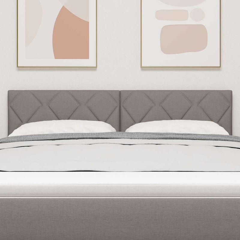 vidaXL Textil Fejtámla Geometrikus fejtámlával Tópszínű 144 cm szövet