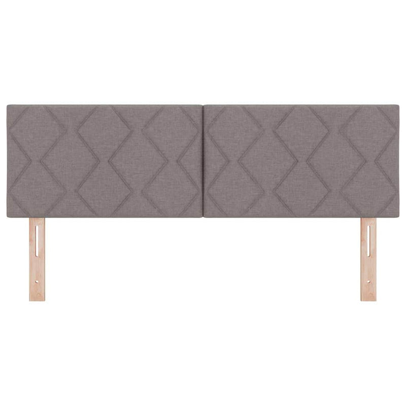 vidaXL Textil Fejtámla Geometrikus fejtámlával Tópszínű 144 cm szövet