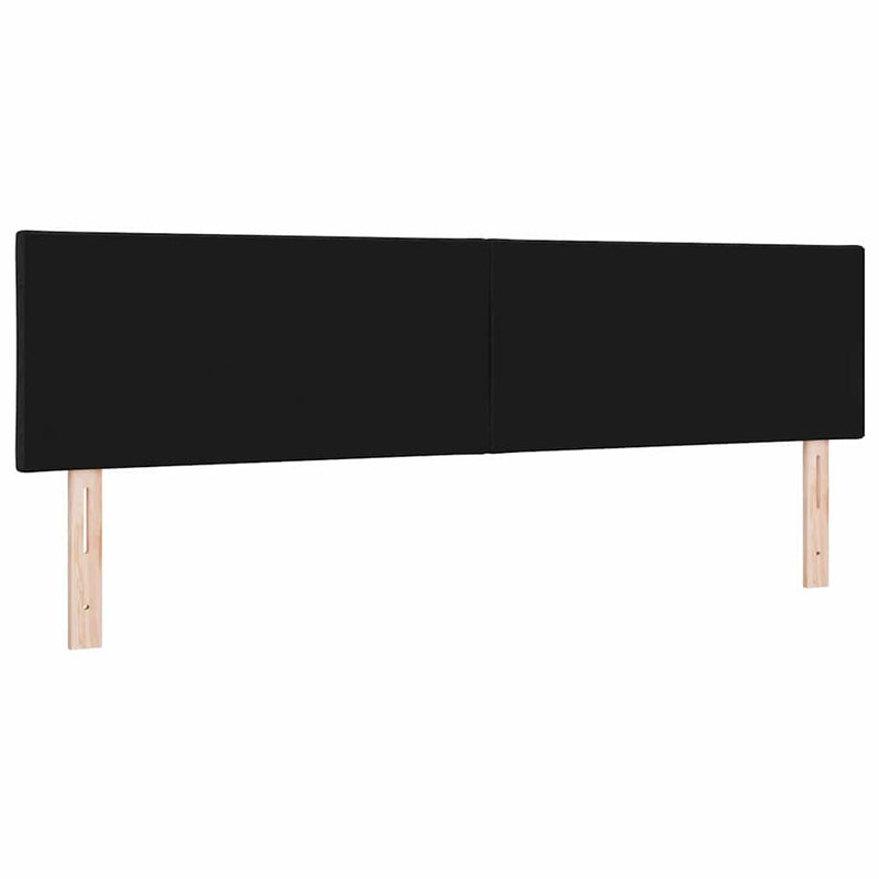 vidaXL Textil Fejtámla Geometrikus fejtámlával Fekete 180 cm szövet