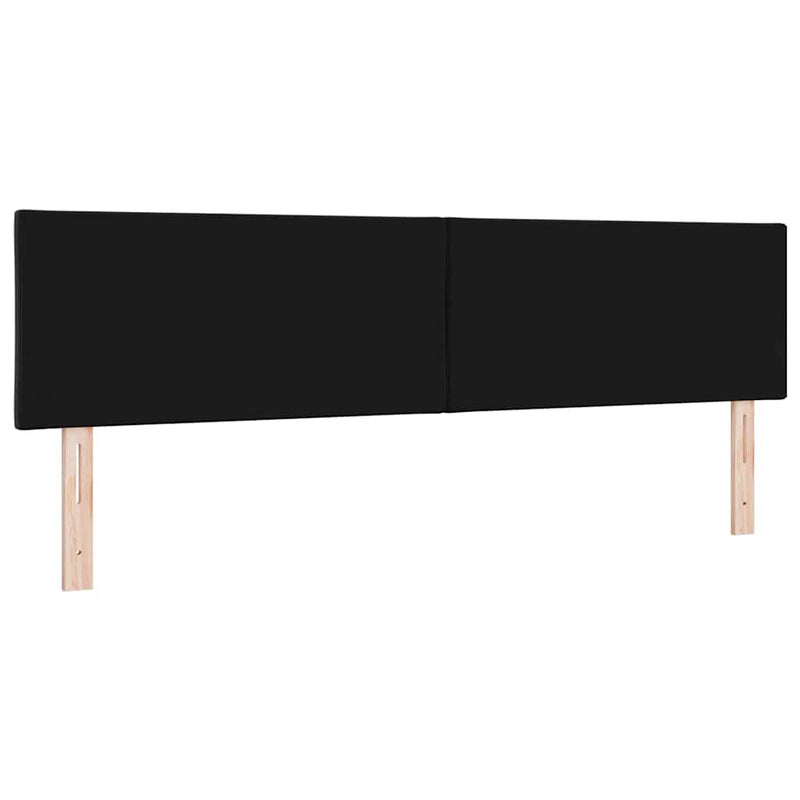 vidaXL Fejtámla Falra szerelhető Geometrikus Fekete 180 cm Bársony