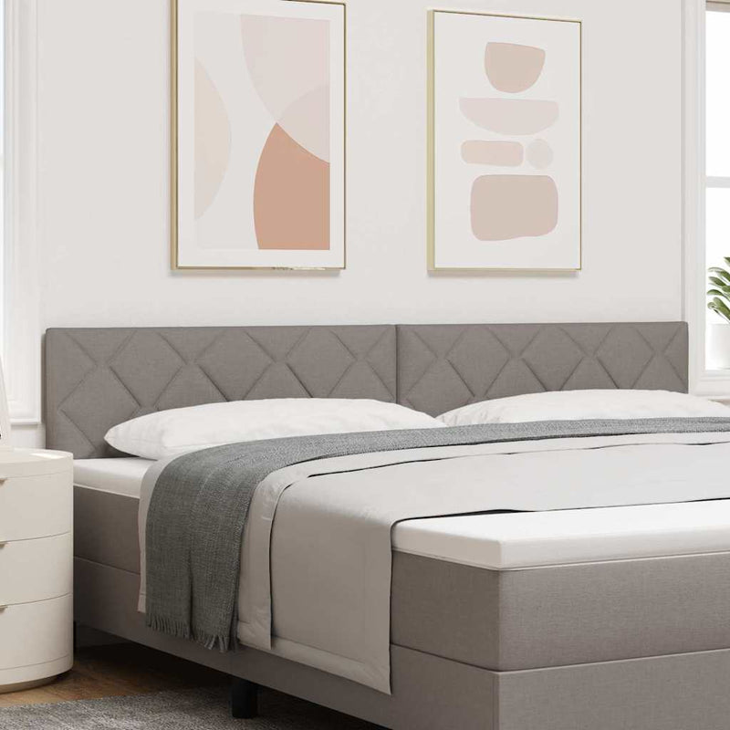 vidaXL Textil Fejtámla Geometrikus fejtámlával Tópszínű 200 cm szövet