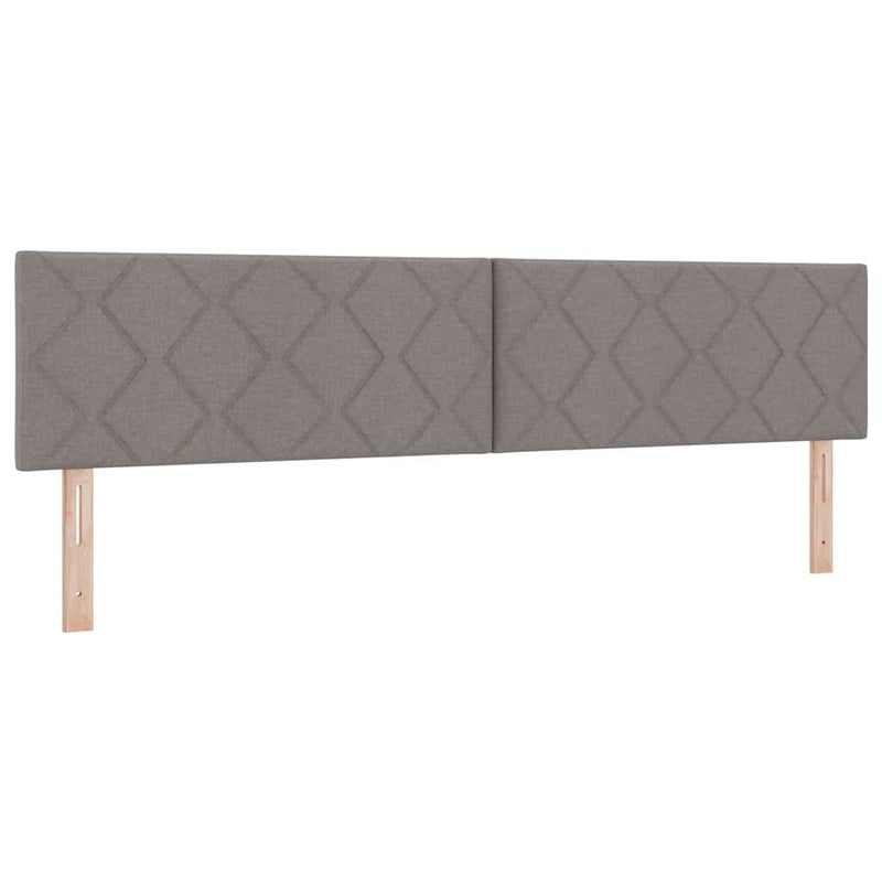 vidaXL Textil Fejtámla Geometrikus fejtámlával Tópszínű 200 cm szövet