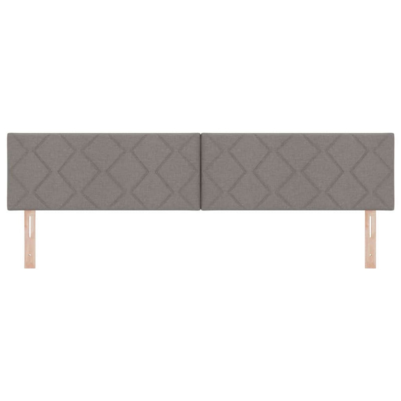 vidaXL Textil Fejtámla Geometrikus fejtámlával Tópszínű 200 cm szövet