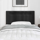 vidaXL LED ágytámla Fekete 90 cm Műbőr