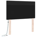 vidaXL LED ágytámla Fekete 90 cm Műbőr